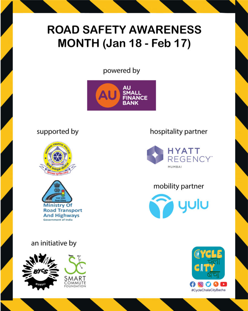 Cycle Chala City Bacha is proud to announce its partners for the Road Safety Awareness Month.